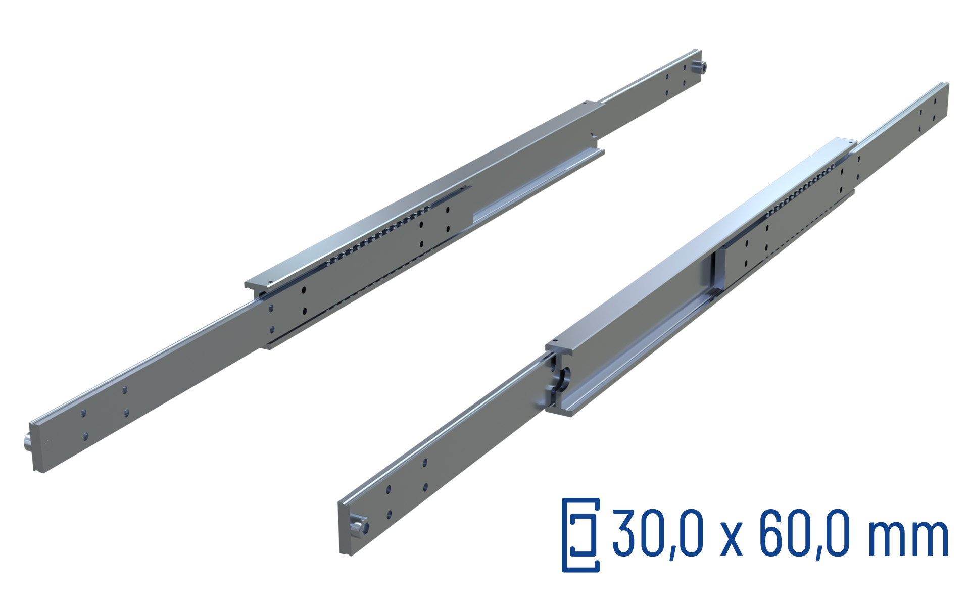 Teleskopschiene Vollauszug SDTS-60 | bis 440 kg | Schock Metall HEAVY
