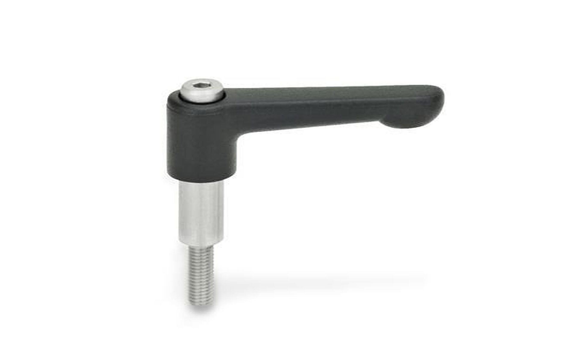 Adjustable clamping levers for adjusting rings