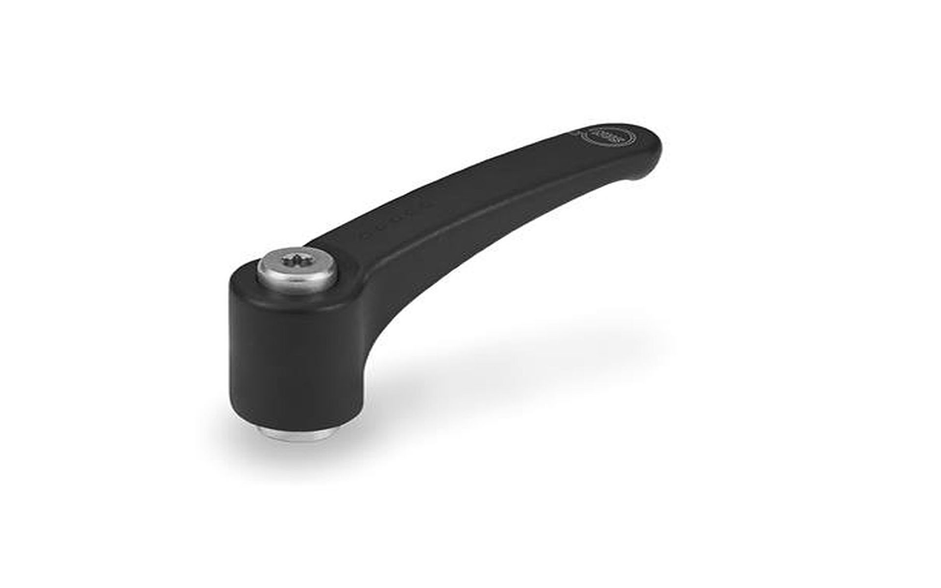 Adjustable clamping lever, made of antibacterial plastic, stainless steel bushing