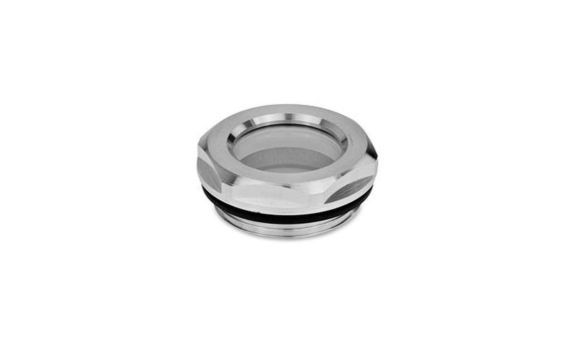 Ölschaugläser, Aluminium / Floatglas, beständig bis 100 °C, blank