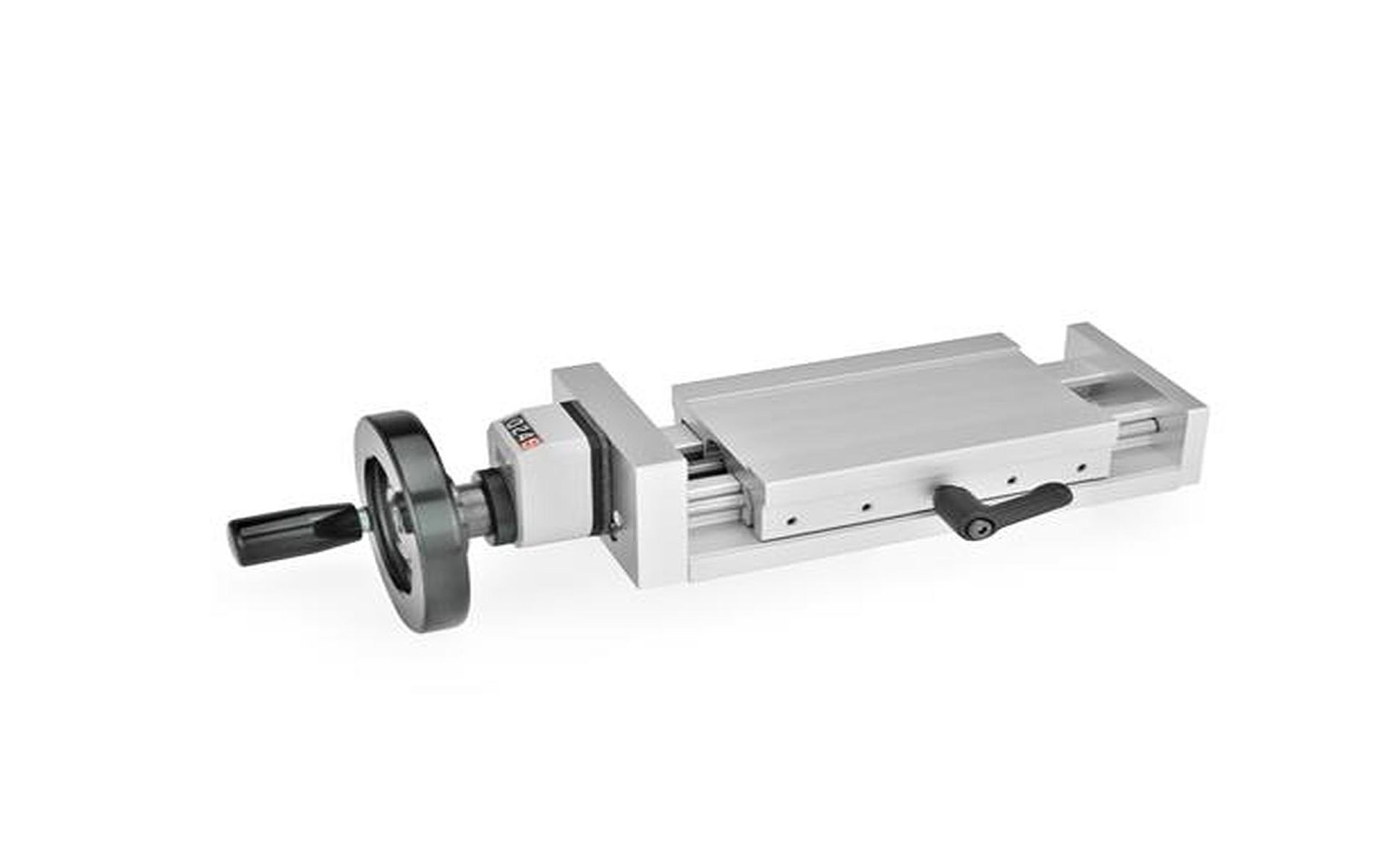 Verstellschlitten mit Handrad und digitalem Stellungsanzeiger GN 954, Aluminium