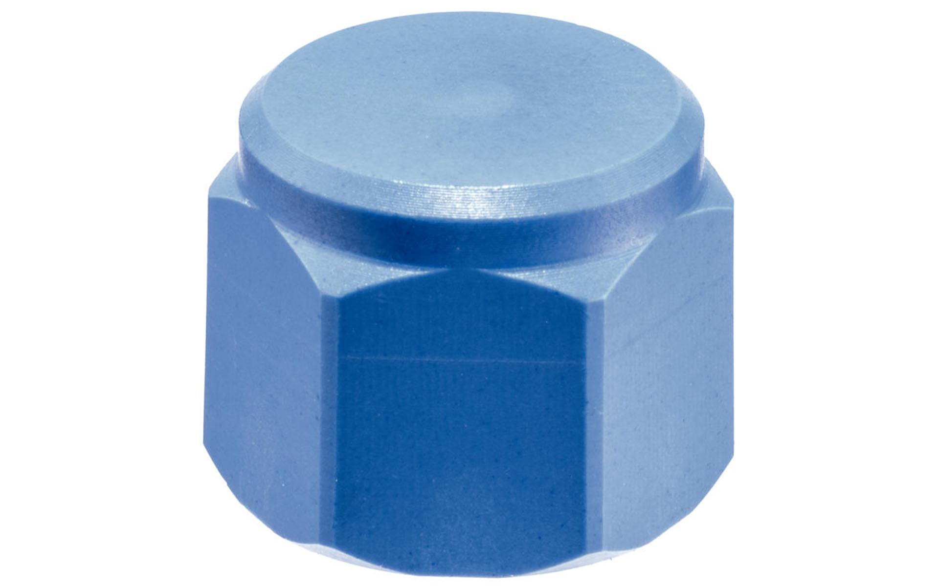 Bolzen, mit Kunststoff-Auflagefläche, mit Innengewinde, Grundkörper aus Kunststoff (PEEK), Auflagefläche plan