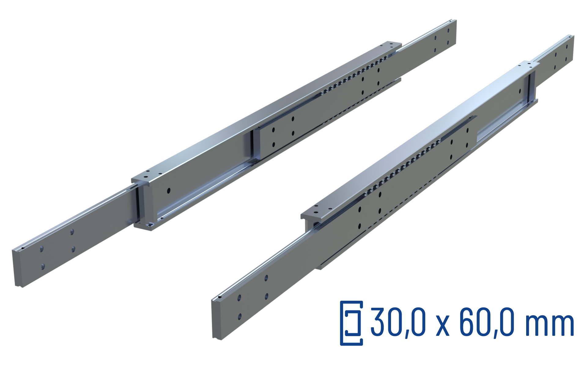 Teleskopschiene Vollauszug SDTSB-60 | bis 440 kg | Schock Metall HEAVY