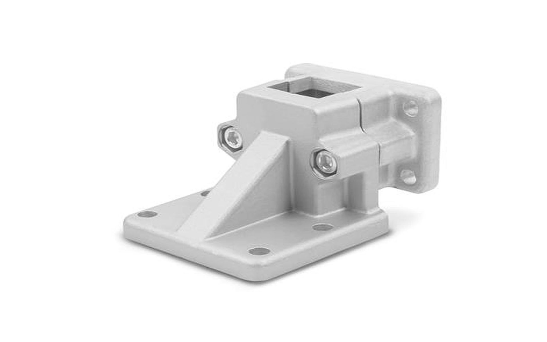 Foot flange clamp connector, aluminum