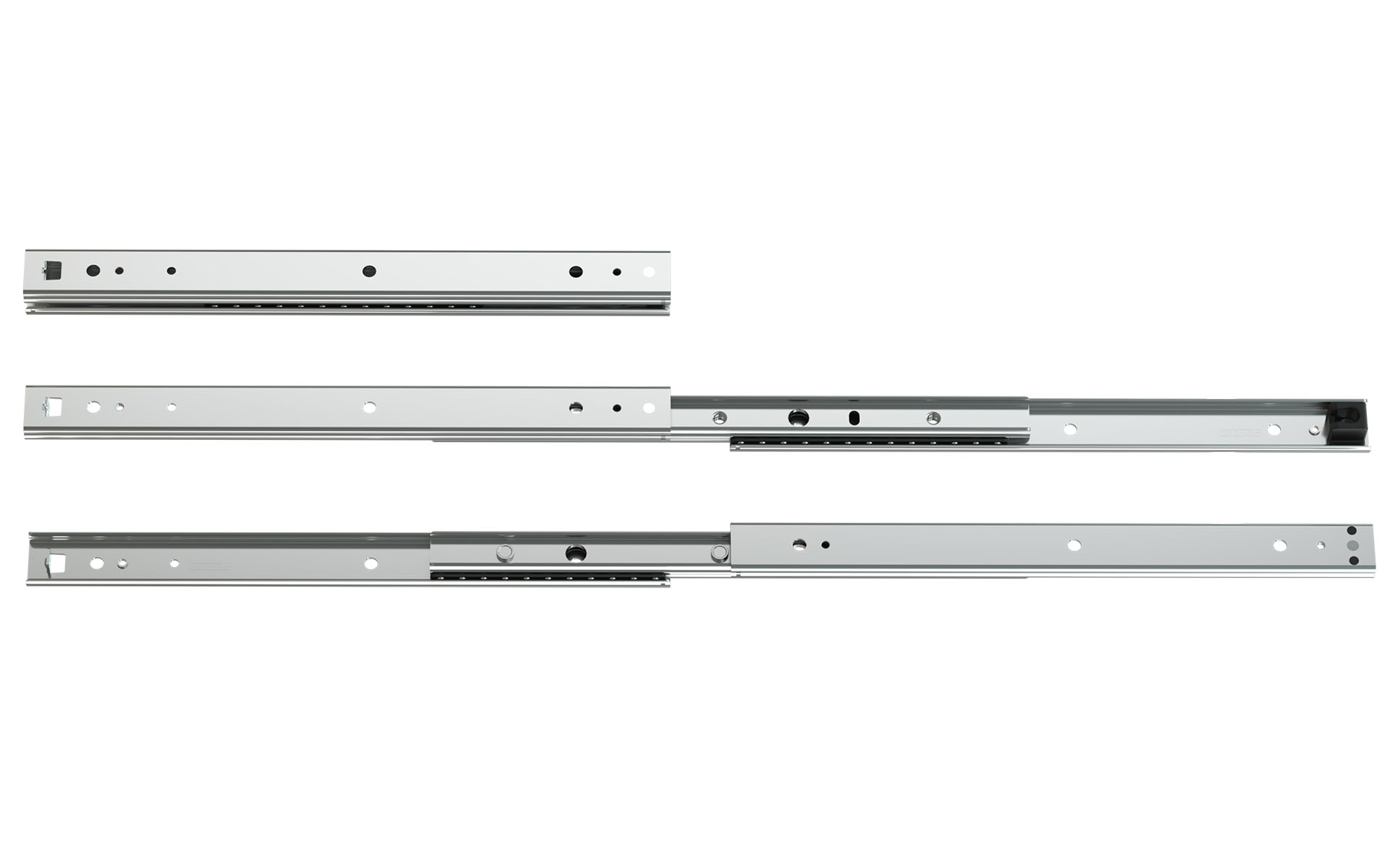 Telescopic slide over extension 040 | up to 30 kg | Extendable on both directions | Schock Metall CLASSIC