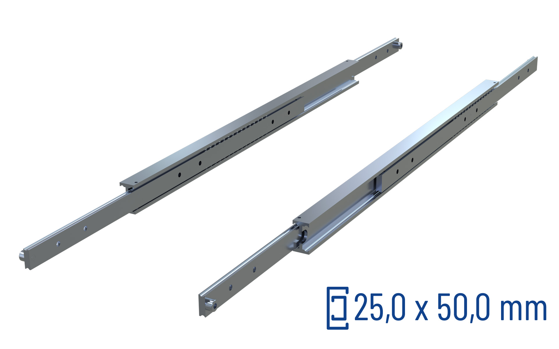 Teleskopschiene Vollauszug SDTS-50 | bis 280 kg | Schock Metall HEAVY