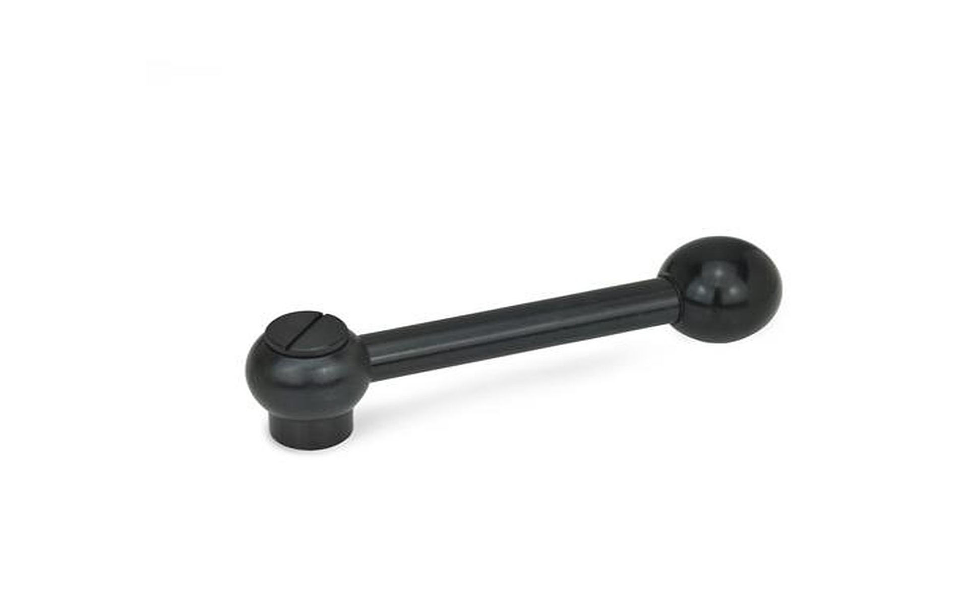 Adjustable ball handles, with internal thread, straight handle, steel