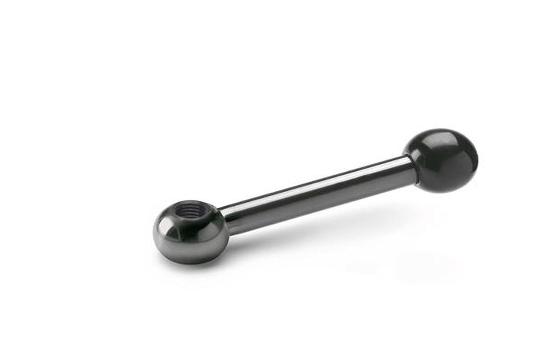 Kugelgriff gerade mit Gewinde, Stahl