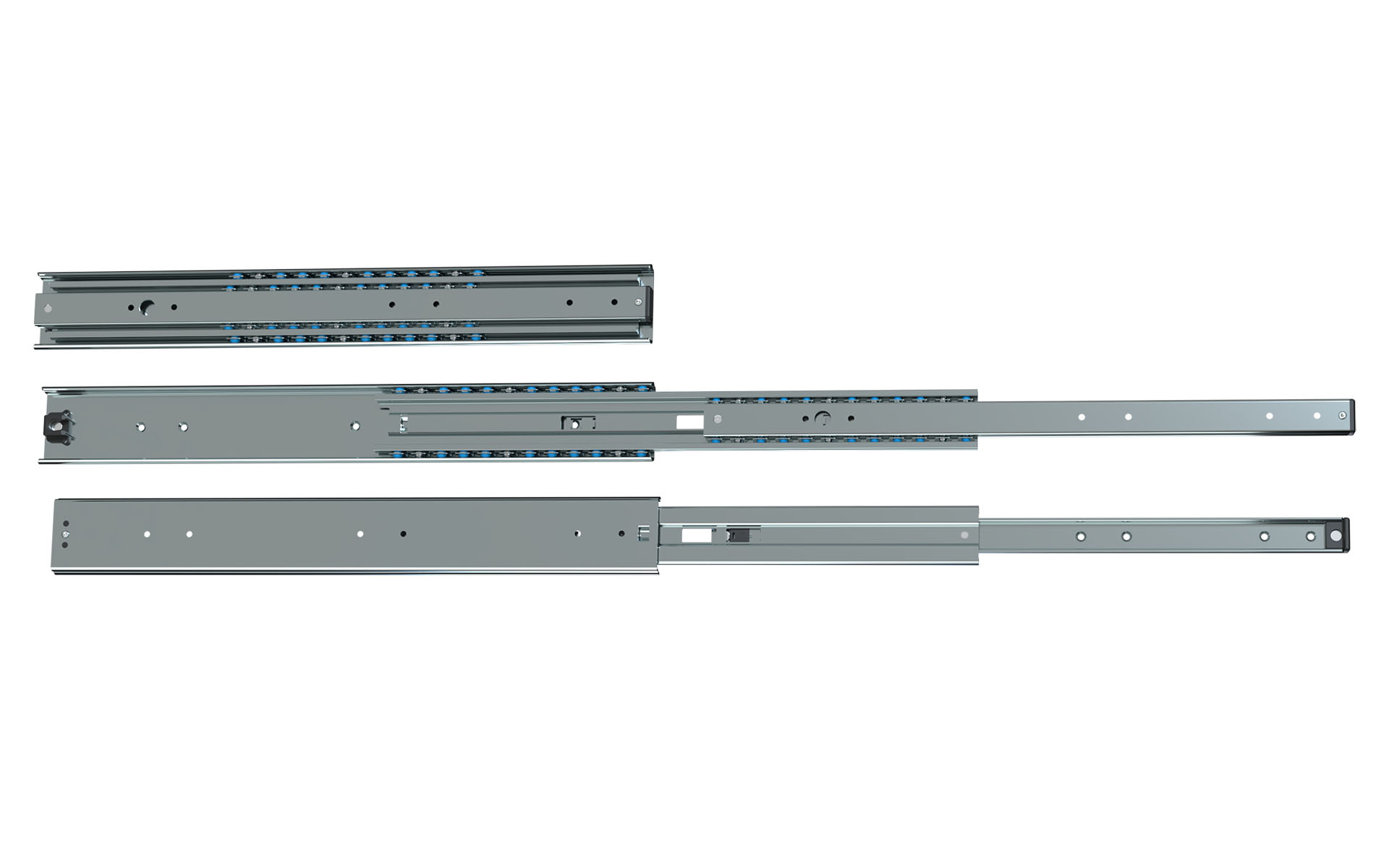 Teleskopschiene Überauszug Serie 038 | bis 90 kg | Schock Metall MODULAR