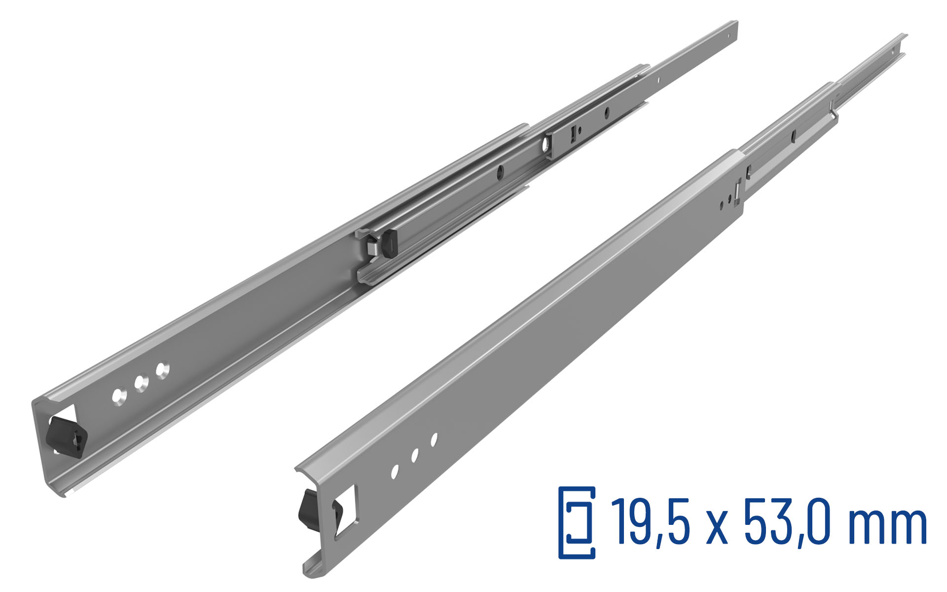 Teleskopschiene Überauszug Serie 078 VA