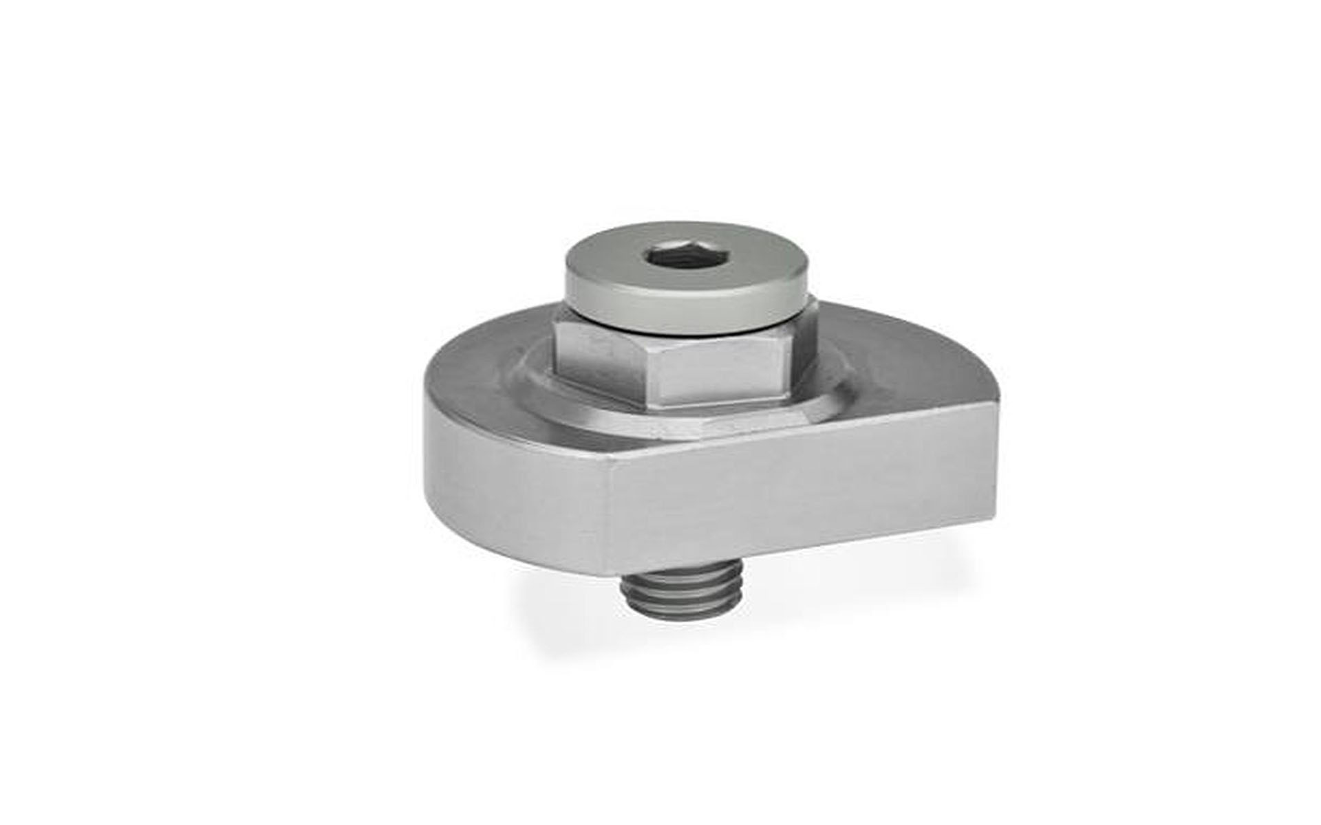 Spiralexzenter mit Sechskant, Klemmung radial, Edelstahl