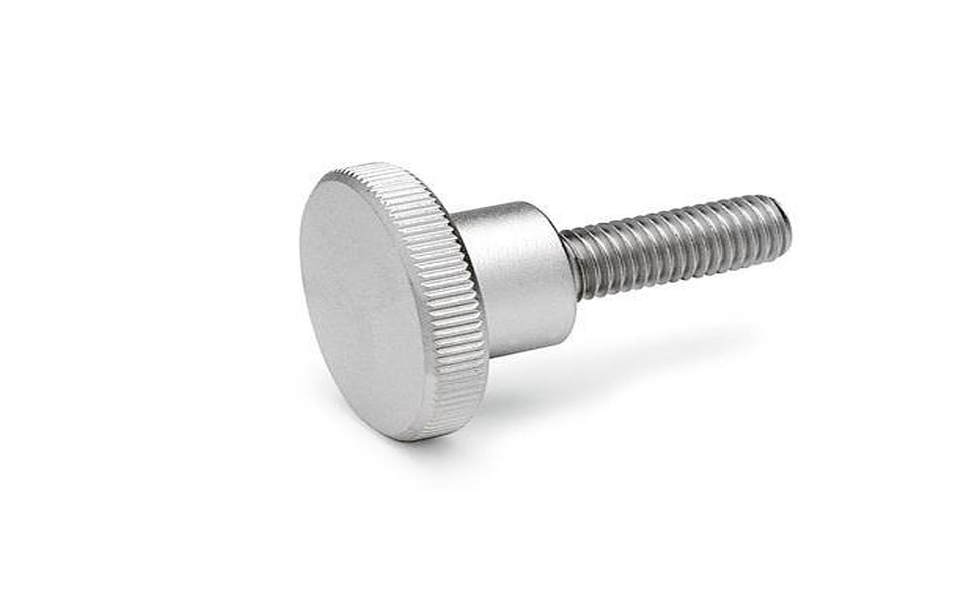 High knurled screws, stainless steel