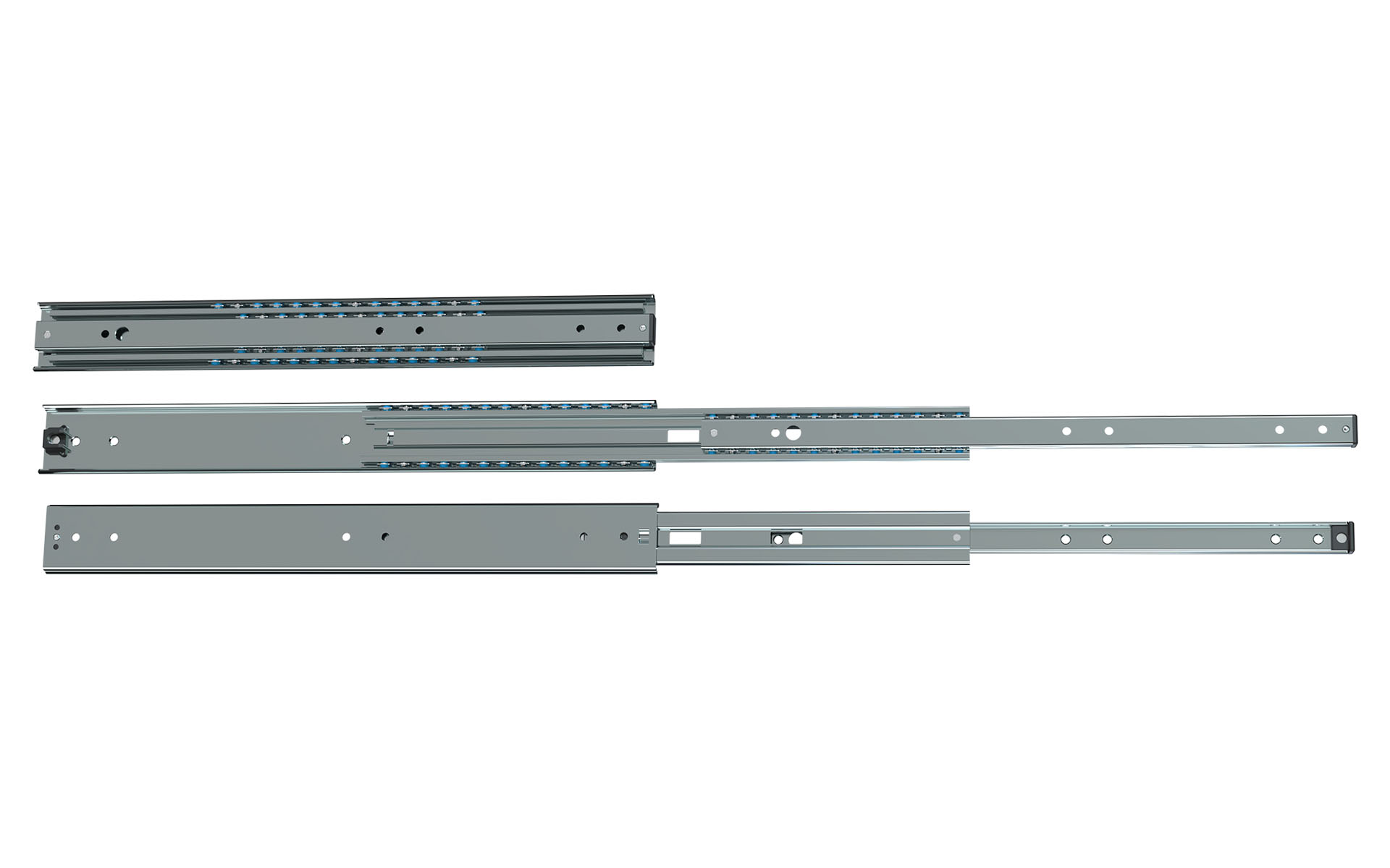 Telescopic slide over extension Series 037 | up to 90 kg | Schock Metall MODULAR