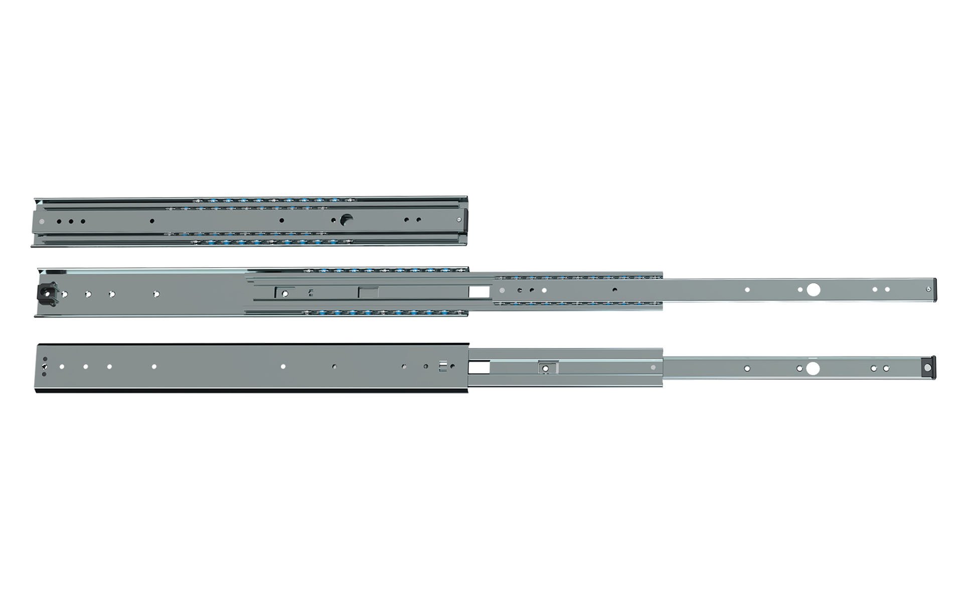 Teleskopschiene Überauszug Serie 036 | bis 68 kg | Schock Metall MODULAR