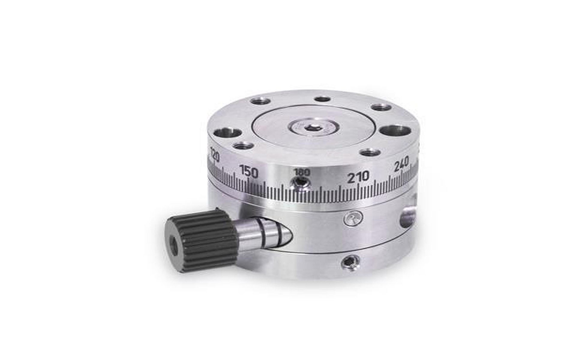 Rotary adjuster, stainless steel with aluminum rotary knob | 80 mm ...