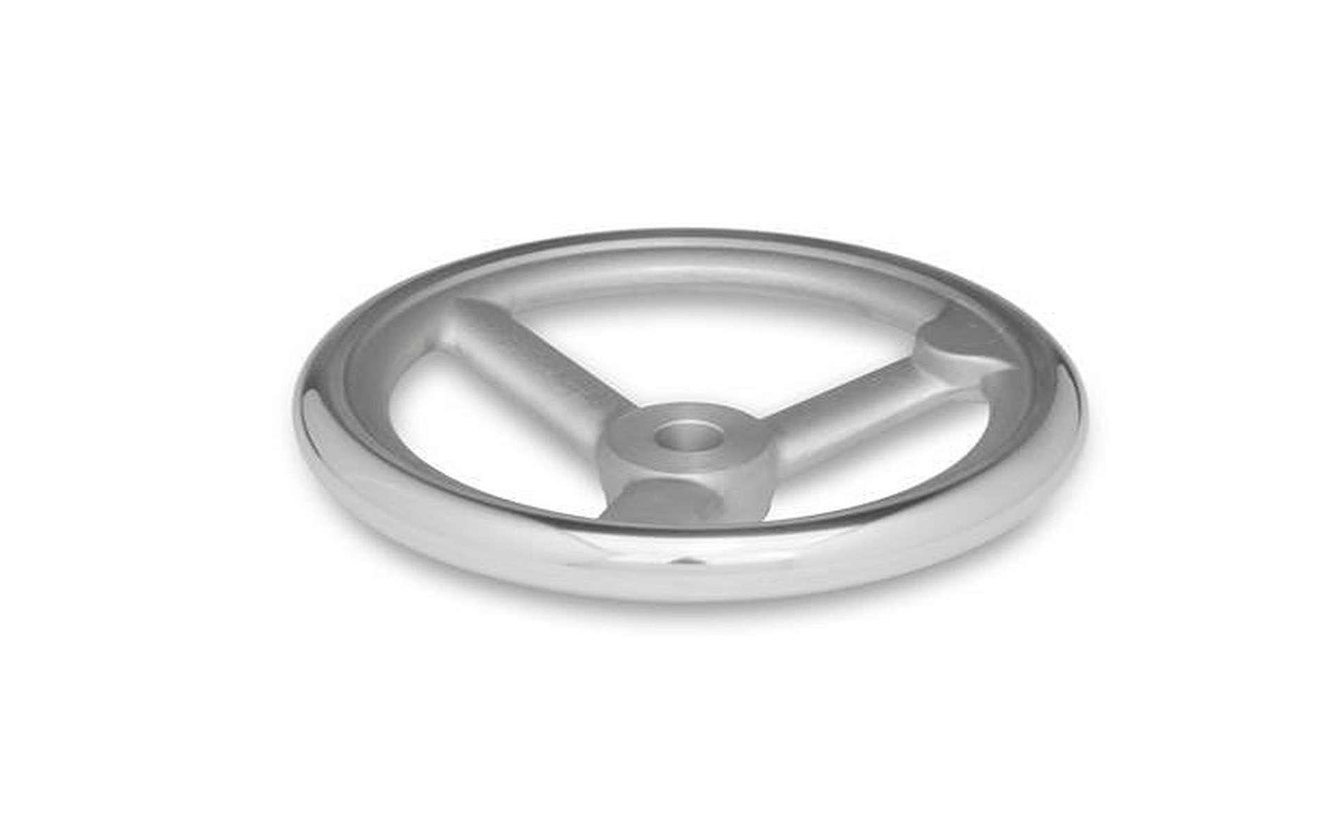 Handrad mit festem Griff, Aluminium, Gusseisen
